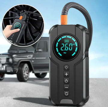 ꜱᴏᴜQ ᴀʟ ʀɪʏᴀᴅʜ™Jump Starter With Air Pump هيكساليفينغ™ جهاز تشغيل البطارية مع منفاخ هواء